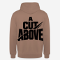 Preview: A CUT ABOVE Hoodie in mokka mit Rückendruck